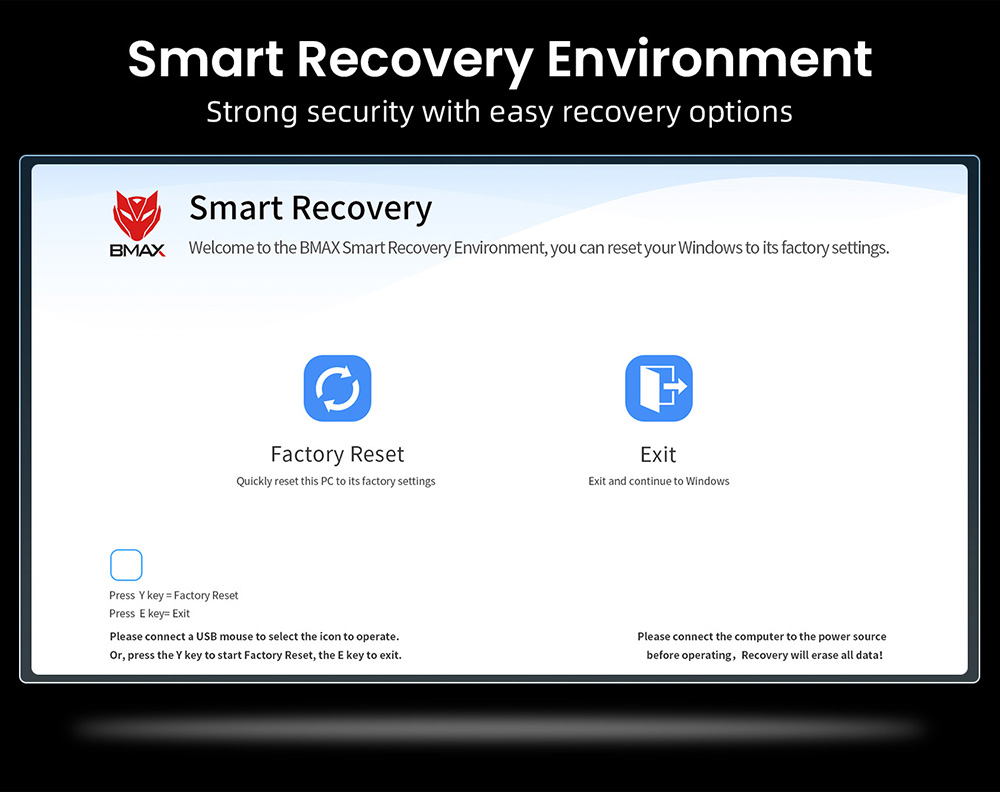 BMAX B8 Pro Mini PC, Intel Core i7-1365U 10 Cores Processor Up to 5.2GHz, 24GB DDR5 RAM 1TB NVMe SSD, WiFi 6 Bluetooth 5.2, 2*HDMI+1*Type-C 4K@60Hz Triple Display, 2*USB3.0 2*USB2.0 1*RJ45 - EU