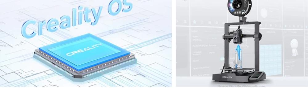 Creality Ender-3 V3 KE 3D Printer, 500mm/s Max, 300 Celsius Degrees Printing, Sprite Extruder, PEI Flexible Build Plate, Auto Leveling, 0. 1mm Printing Accuracy, 220*220*240mm
