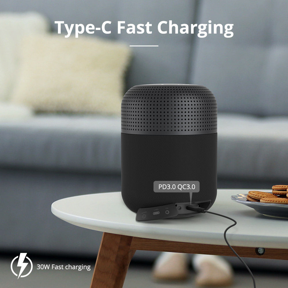 Tronsmart Element T6 Max 60W Bluetooth 5.0 NFC Speaker SoundPulse™ 20 Hours Playtime Siri Google Assistant Cortana USB-C Fast Charge