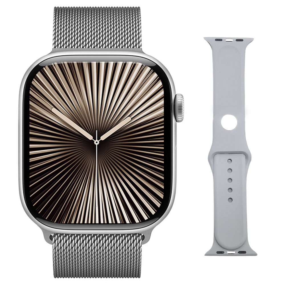 DIONA MONA3 Mini Smartwatch, 2.1-inch Screen, Health & Sleep Monitoring, Bluetooth Calling, Multiple Sports Modes, Voice Assistant - Silver