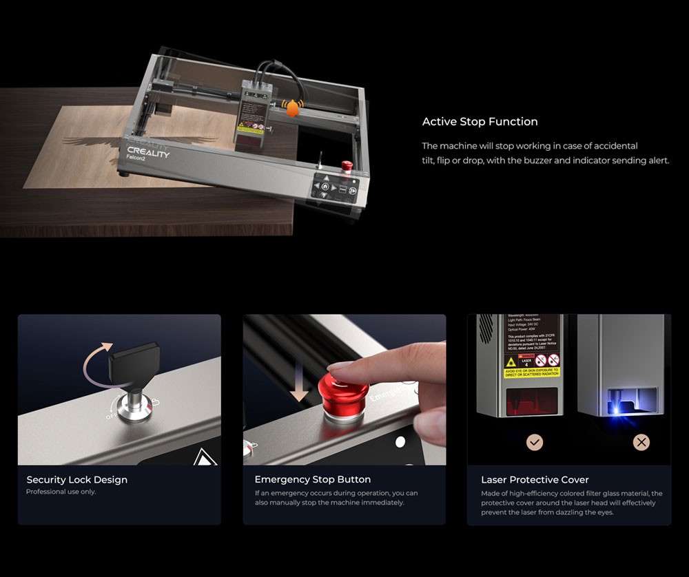 Creality Falcon2 40W Laser Engraver Cutter