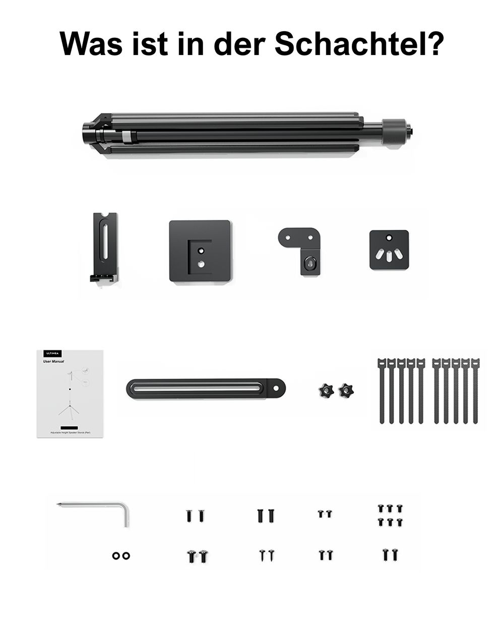 Ultimea Steady 300 Lautsprecherständer, kompatibel mit der Poseidon-Serie
