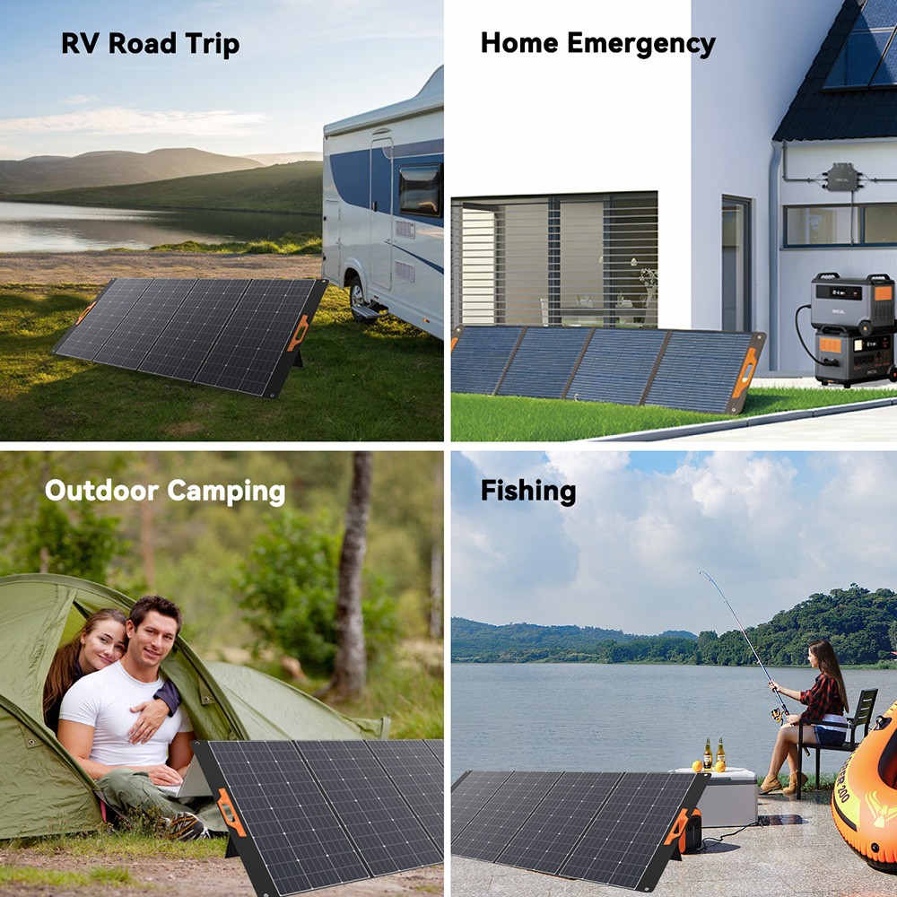 Blackview Oscal PM400 400W Foldable Solar Panel, Adjustable Kickstand, ≥22.7% Solar Conversion Efficiency, ETFE Material