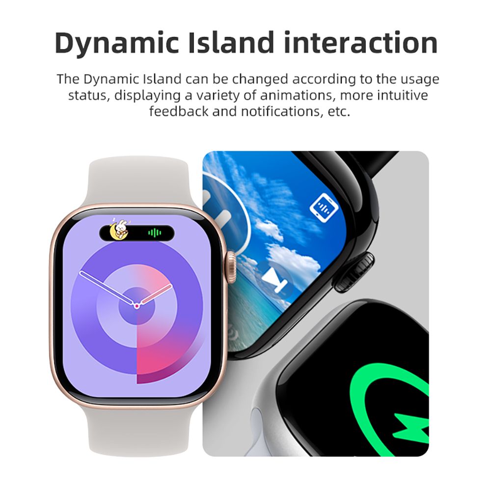 DIONA MONA3 Mini Smartwatch, 2.10-inch Screen, Health & Sleep Monitoring, Bluetooth Calling, Multiple Sport Modes, Voice Assistant - Silver