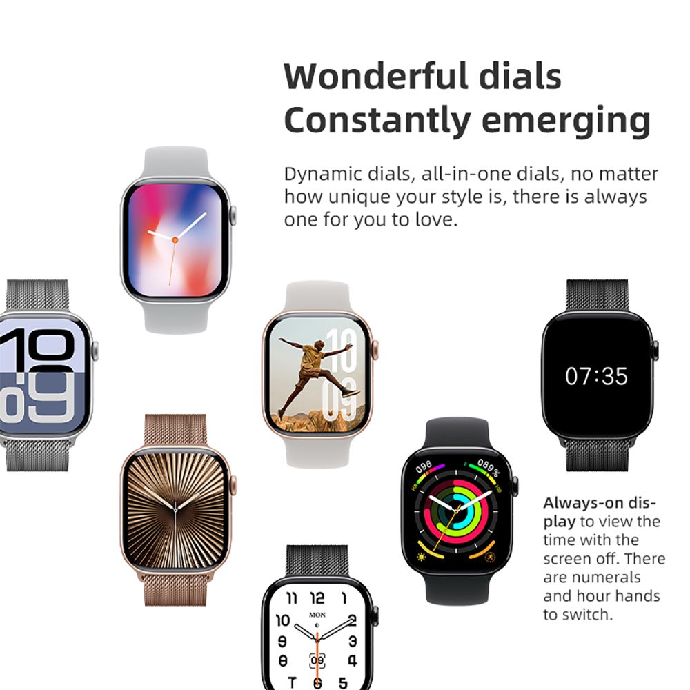 DIONA MONA3 Mini Smartwatch, 2.10-inch Screen, Health & Sleep Monitoring, Bluetooth Calling, Multiple Sport Modes, Voice Assistant - Silver