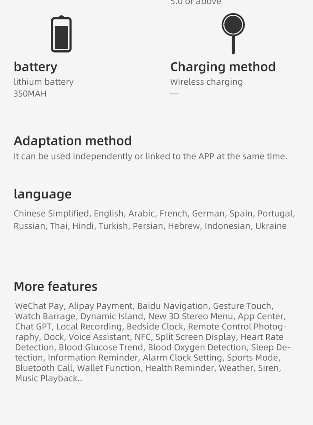 Diona S3 Mini Smartwatch, 2.1-inch AMOLED Screen, 50+ Sport Mode, Health Monitoring, Bluetooth Calling, Voice Assistant - Black