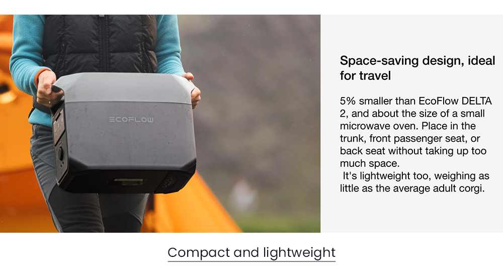 EcoFlow DELTA 3 Portable Power Station, 1024Wh LFP Battery, 1800W Solar Generator, 13 Outlets, <10ms UPS & <30dB Noise, Expandable to 5kWh, App Control, IP65 Protection, 56min Fast Charging, for Home Backup, Outdoor Camping & RV
