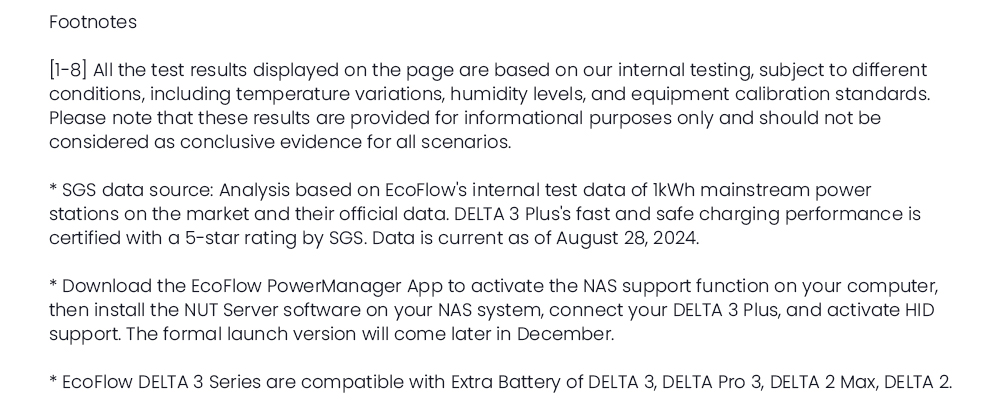 EcoFlow DELTA 3 Portable Power Station, 1024Wh LFP Battery, 1800W Solar Generator, 13 Outlets, <10ms UPS & <30dB Noise, Expandable to 5kWh, App Control, IP65 Protection, 56min Fast Charging, for Home Backup, Outdoor Camping & RV