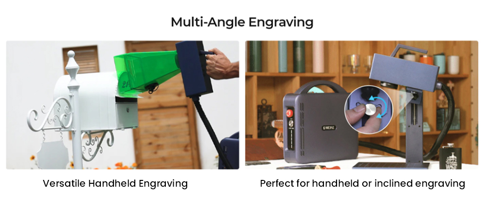 Gweike Cloud G2 MAX 50W Laser Marking Machine, 15000mm/s Speed, 0.001mm Accuracy, 150mm*150mm, 5mm Deep Engraving, 90+ Colors Engrave, GWEIKE Glaser/ LightBurn, Supports Rotary Roller