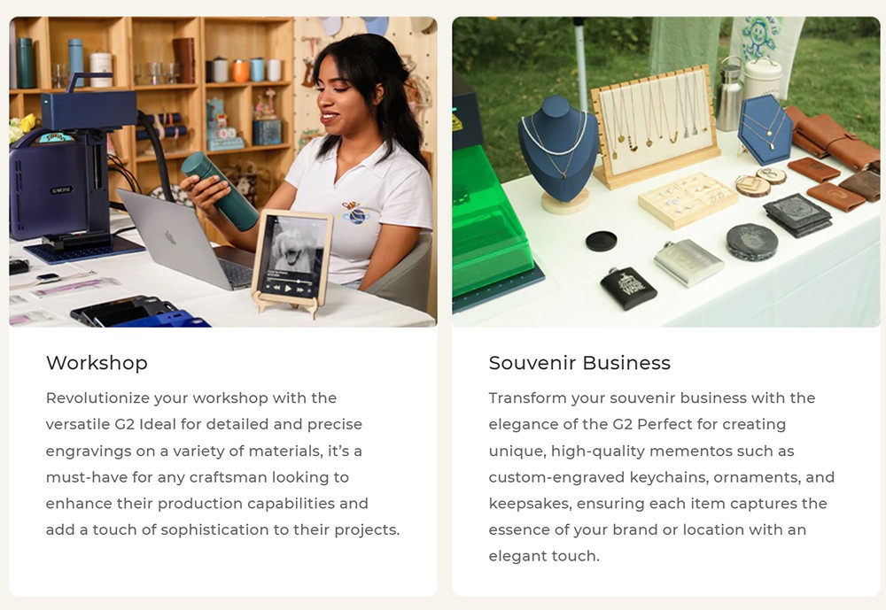 Gweike Cloud G2 MAX 50W Laser Marking Machine, 15000mm/s Speed, 0.001mm Accuracy, 150mm*150mm, 5mm Deep Engraving, 90+ Colors Engrave, GWEIKE Glaser/ LightBurn, Supports Rotary Roller