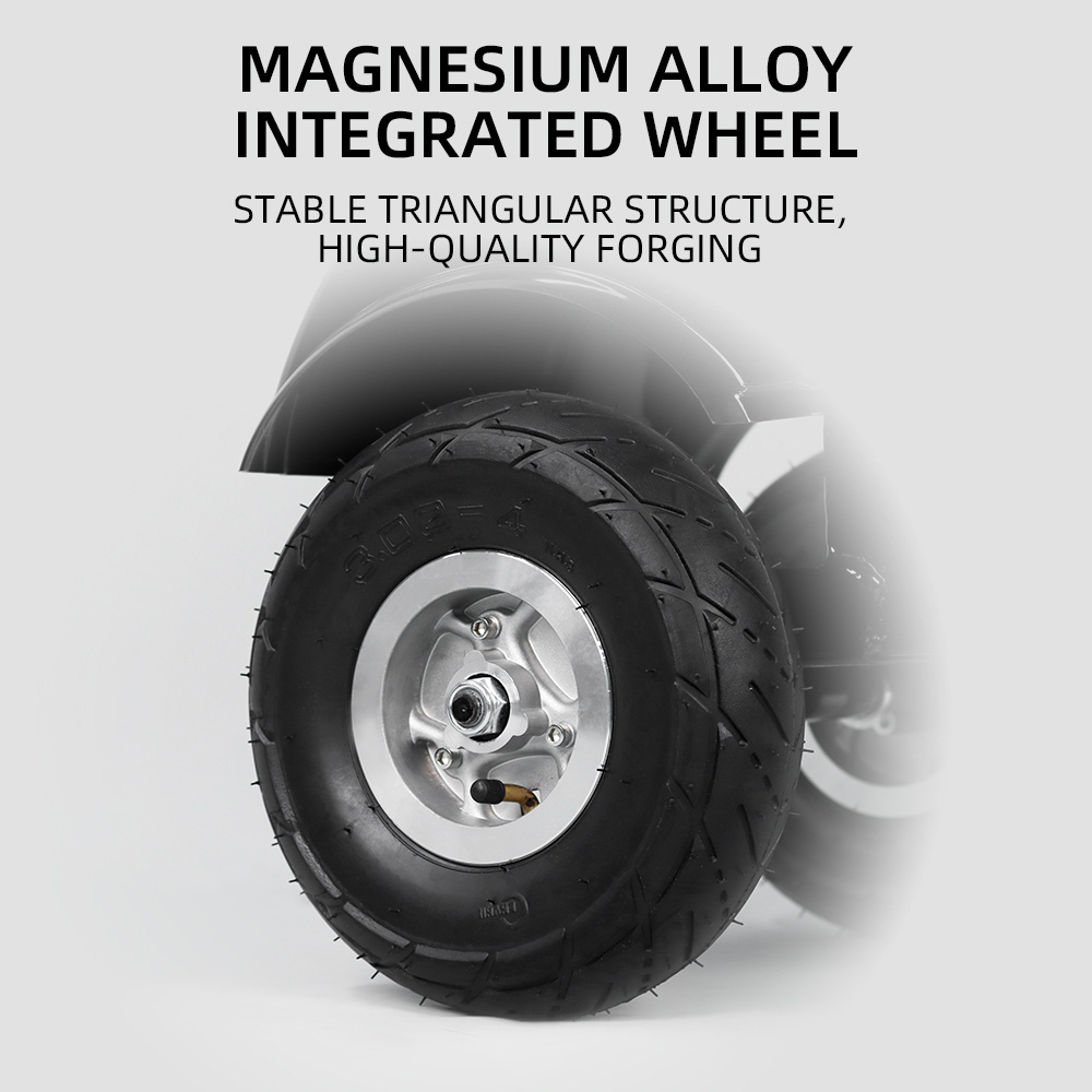 HONEYWHALE ST-03 Three-wheeled Electric Scooter, 900W Motor, 54.6V 13Ah Battery, 12-inch & 10-inch Tire, 30km/h Max Speed, 38km Range, Disc Brake