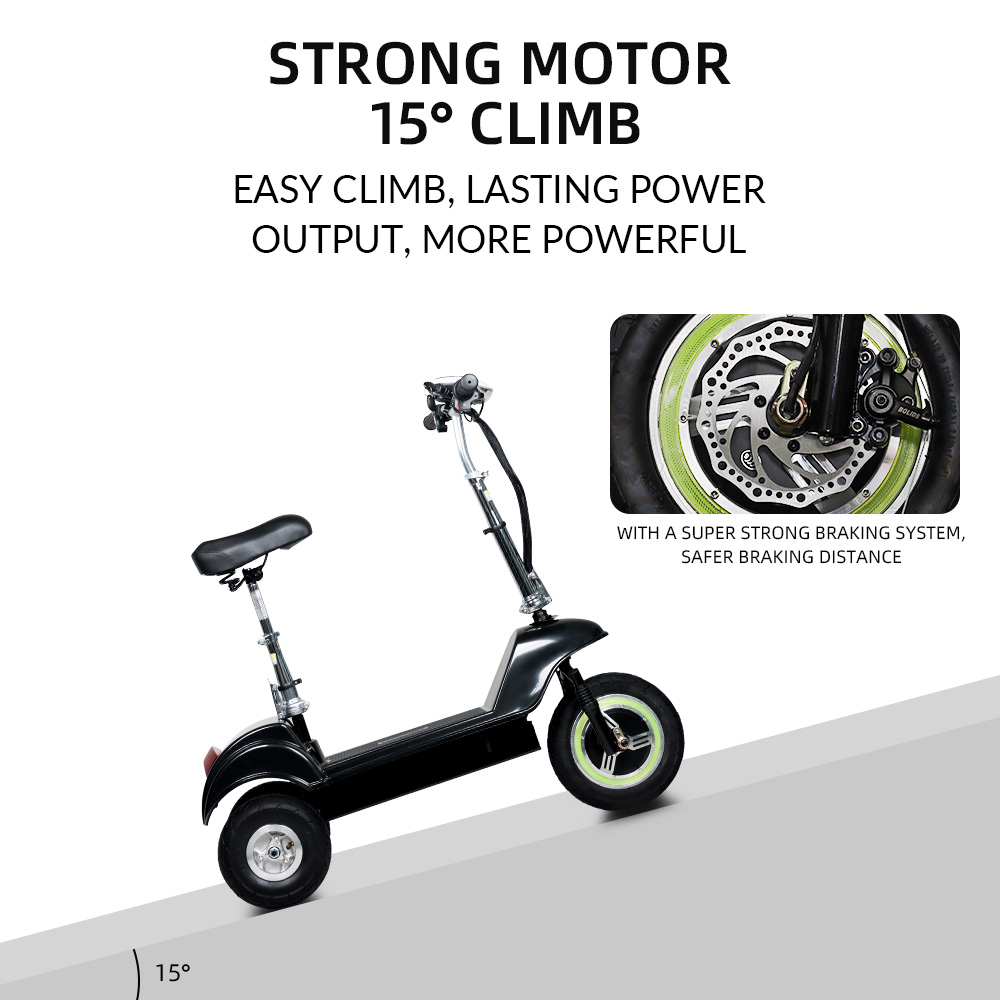 HONEYWHALE ST-03 Three-wheeled Electric Scooter, 900W Motor, 54.6V 13Ah Battery, 12-inch & 10-inch Tire, 30km/h Max Speed, 38km Range, Disc Brake
