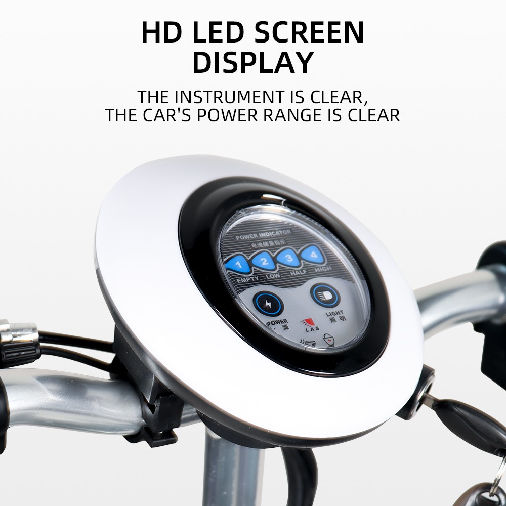 HONEYWHALE ST-03 Three-wheeled Electric Scooter, 900W Motor, 54.6V 13Ah Battery, 12-inch & 10-inch Tire, 30km/h Max Speed, 38km Range, Disc Brake