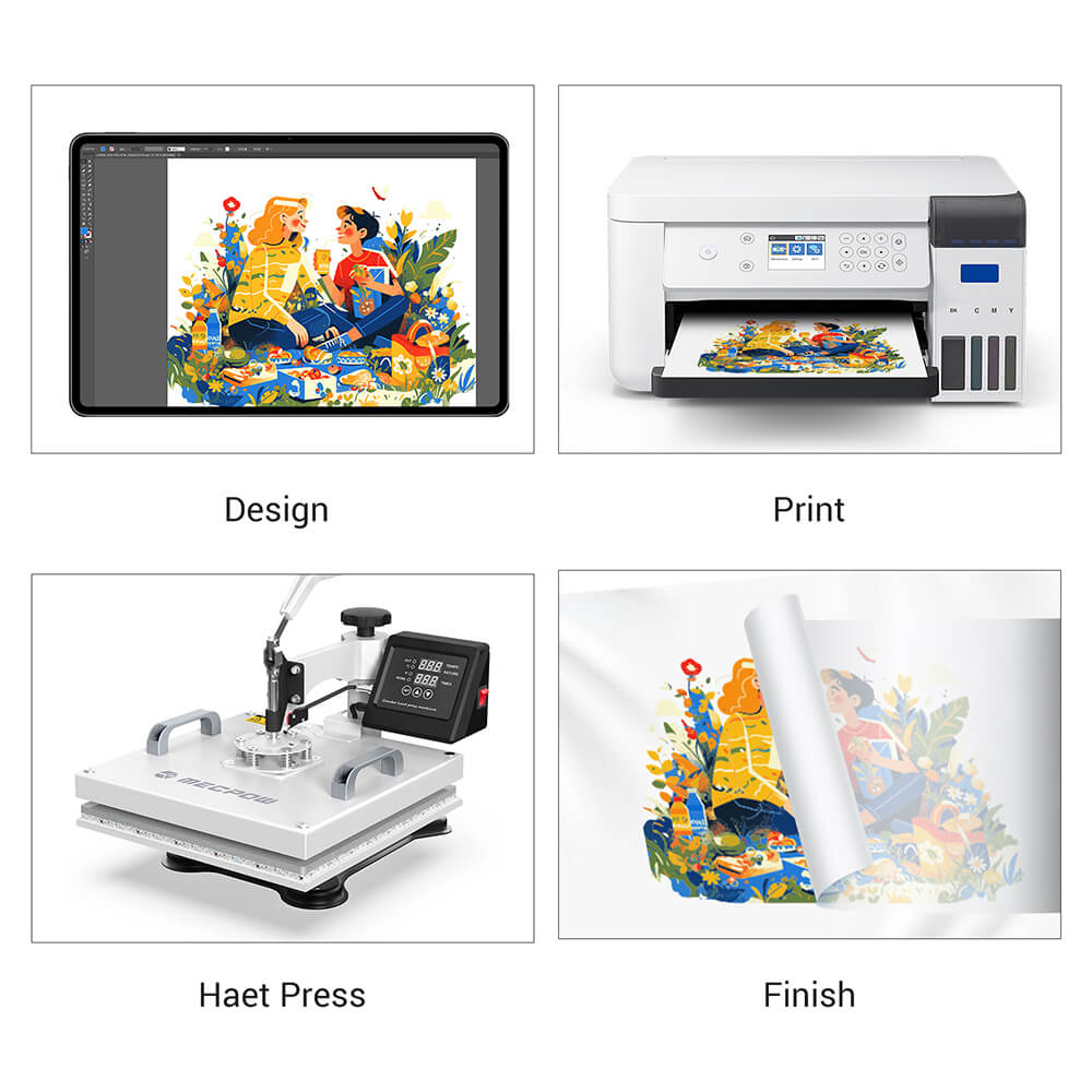 Mecpow Sublimationspapier, 120 g, 100 Stück