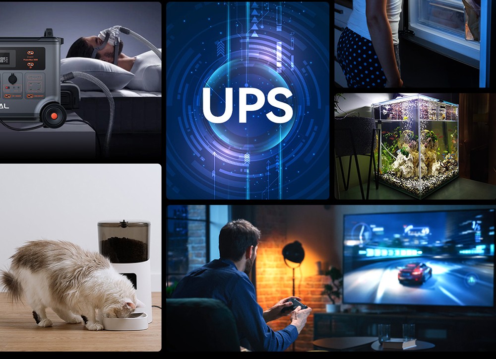 Blackview Oscal PowerMax 6000 6000W Rugged Power Station, 3600Wh to 57600Wh LiFePO4 Battery, 14 Outlets, 120V/240V Dual Voltage Output, 3500+ Life Circle, Smart APP Control, 5 LED Light Modes, Morse Code Signal