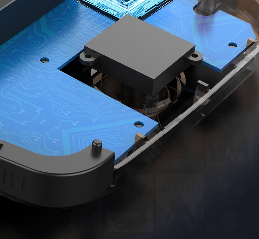 R46S Retro Game Console, 4-inch IPS Screen, 16GB + 64GB TF Card, 1GB LPDDR4 RAM, 8W Speaker, 8H Battery Life, 2.4G WiFi - Transparent Purple