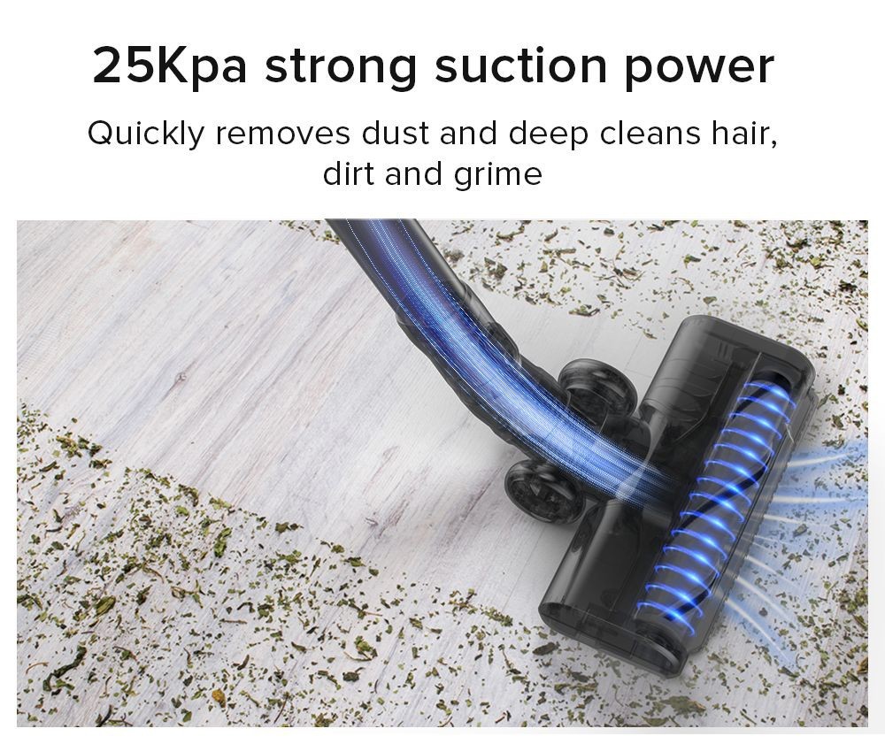 Redkey P7 Plus Handstaubsauger ohne Kabel, 25000 Pa Saugleistung, 1800 W starker Motor, 3-Liter-Staubbeutel, 60 Minuten Laufzeit