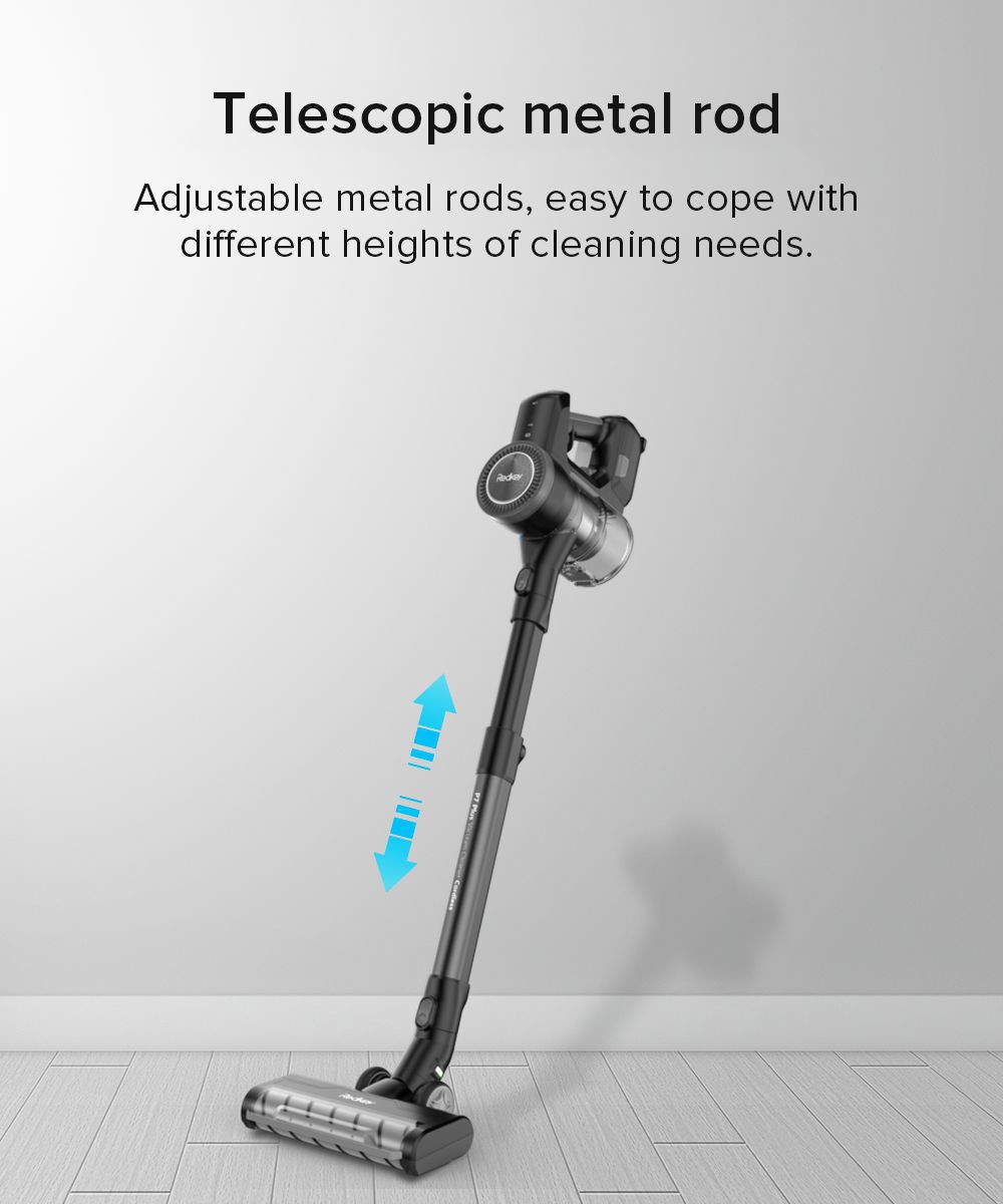 Redkey P7 Plus Handstaubsauger ohne Kabel, 25000 Pa Saugleistung, 1800 W starker Motor, 3-Liter-Staubbeutel, 60 Minuten Laufzeit