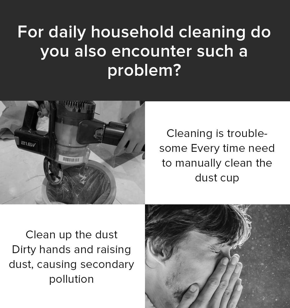 Redkey P7 Plus Handstaubsauger ohne Kabel, 25000 Pa Saugleistung, 1800 W starker Motor, 3-Liter-Staubbeutel, 60 Minuten Laufzeit