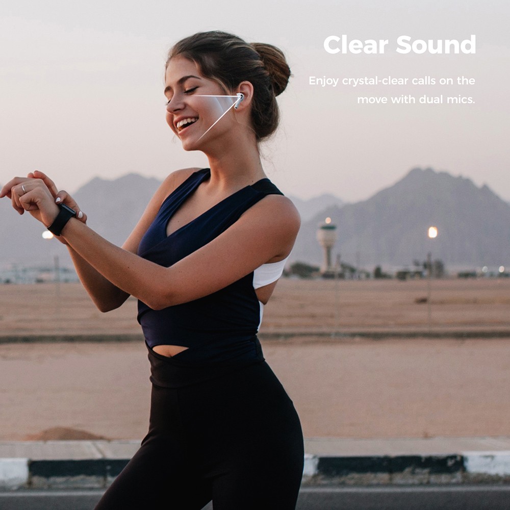 SOUNARC Q3 Earbuds, Bluetooth 5.3, IPX5 Waterproof, Up to 20 Hours Playtime - Blue