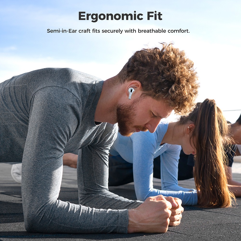 SOUNARC Q3 Earbuds, Bluetooth 5.3, IPX5 Waterproof, Up to 20 Hours Playtime - Blue