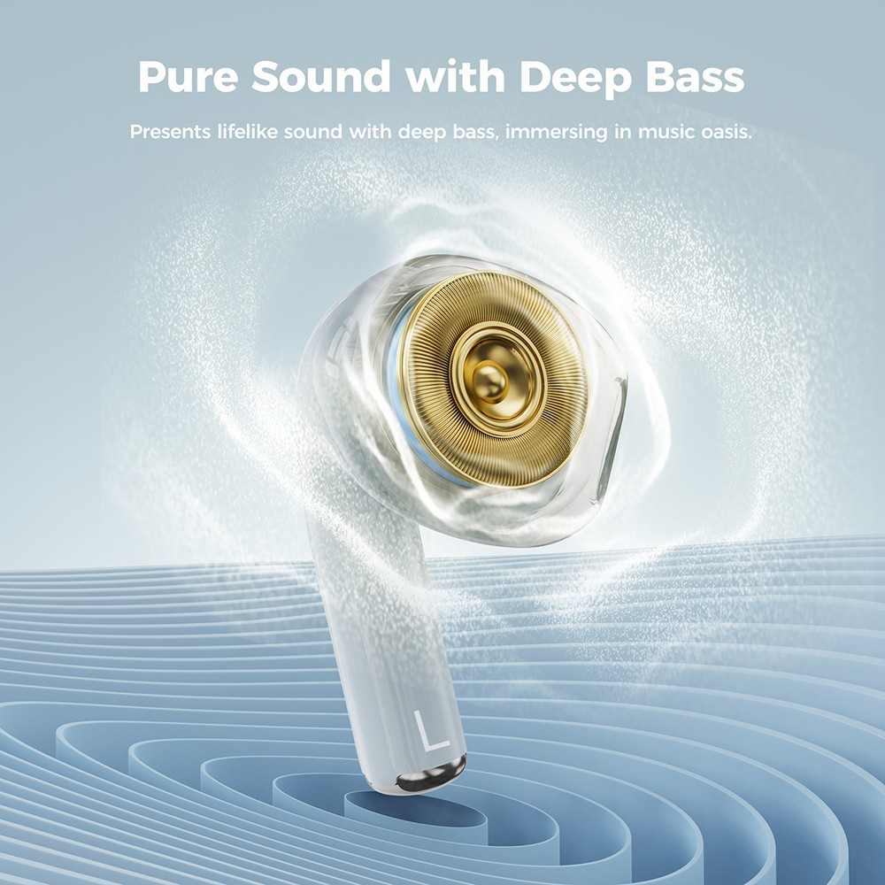 SOUNARC Q3 Earbuds, Bluetooth 5.3, IPX5 Waterproof, Up to 20 Hours Playtime - Blue