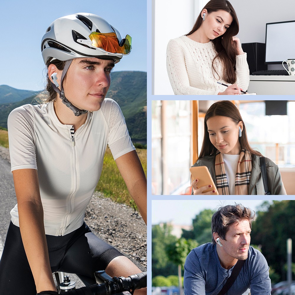 SOUNARC Q3 Earbuds, Bluetooth 5.3, IPX5 Waterproof, Up to 20 Hours Playtime - Blue