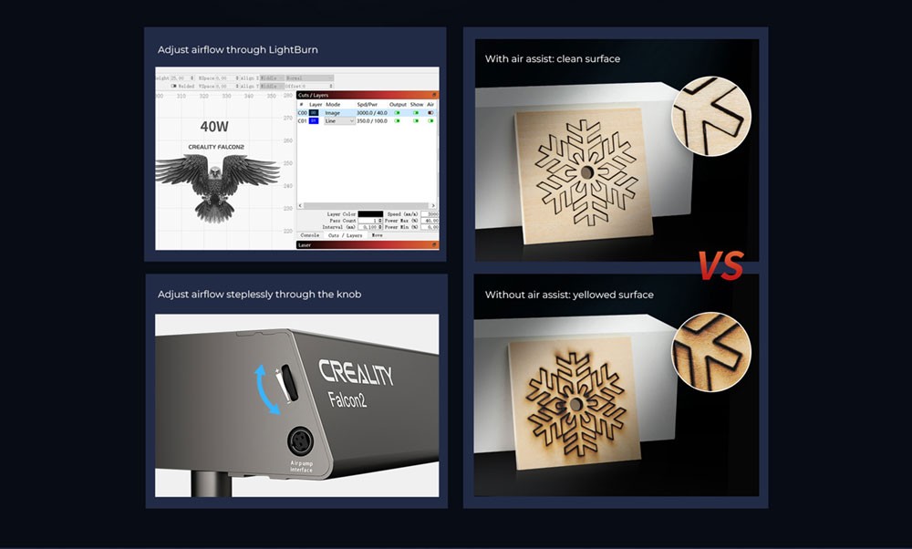 Creality Falcon2 40W Laser Engraver Cutter