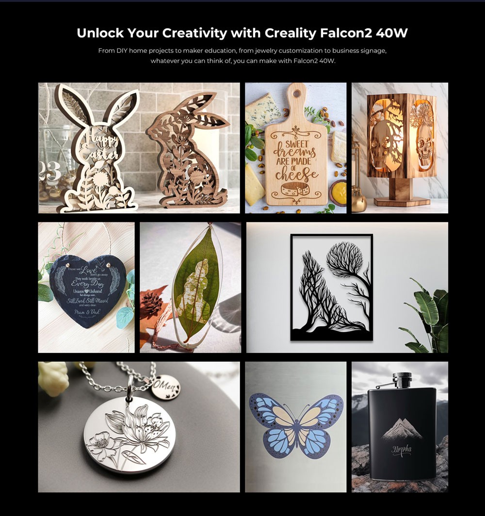 Creality Falcon2 40W Laser Engraver Cutter