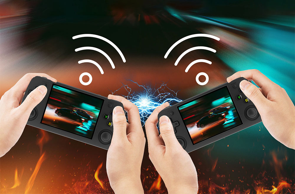 ANBERNIC RG35XX H Game Console 64GB+128GB 10000+ Games - Black