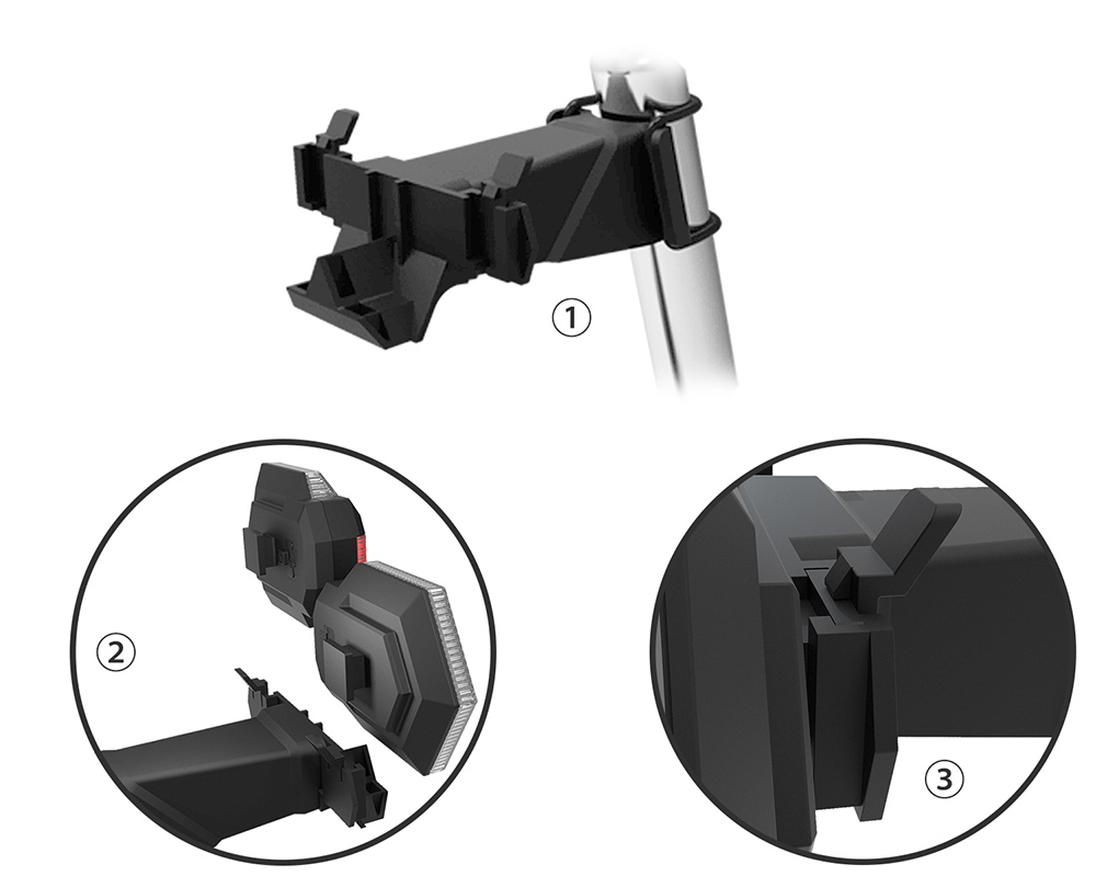 Cycling Wireless Turning Signal Light Visible Day and Night USB Charging for Bike, Electric Bycicle and Scooter