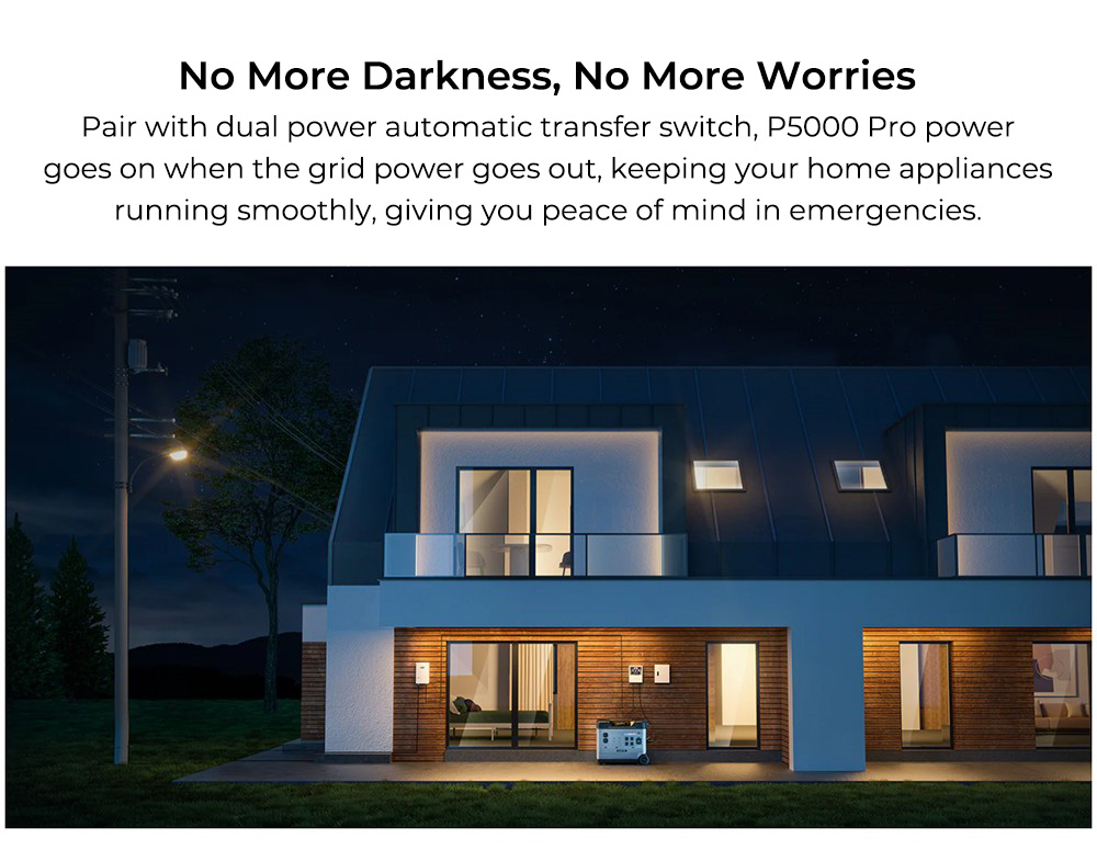 OUKITEL P5000 Pro Portable Power Station, 5120Wh LiFePO4 Battery, 3600W AC Outlets, Solar Generators, APP Control, Smart Temperature Control, 15 Outputs, for Emergency, Home Backup, RV, Off-grid, with Wheels