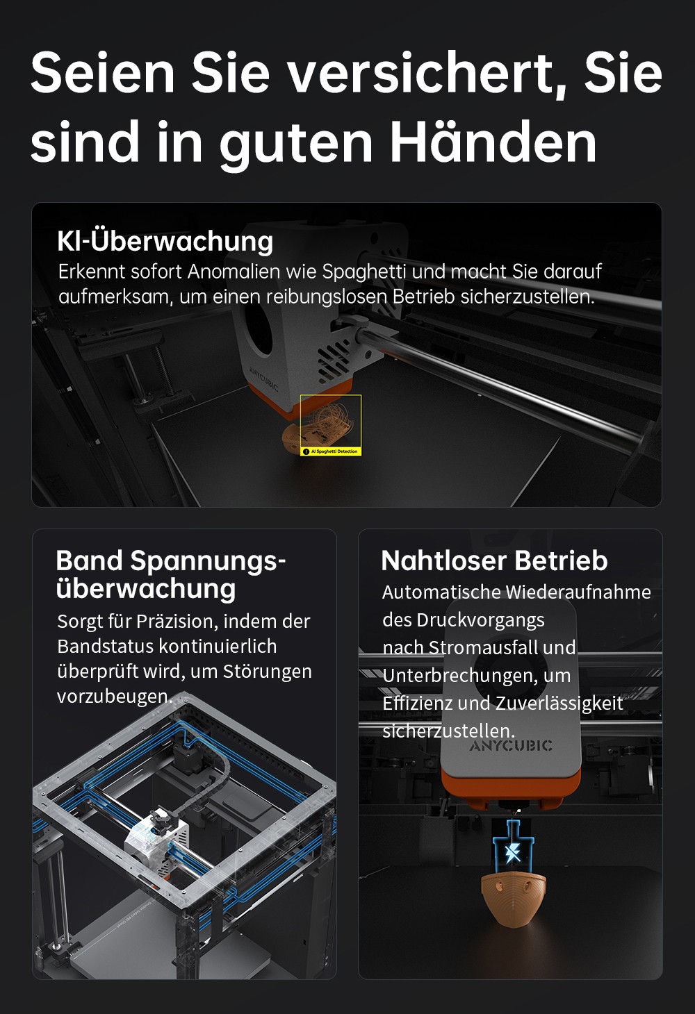 ANYCUBIC KOBRA S1 COMBO 3D-Drucker, lebendiger 8-Farben-Druck, 600 mm/s ultraschnelle Geschwindigkeit, automatische Nivellierung, 320 °C Hotend, 44 dB ultraleise, CoreXY-Konstruktion, 250 x 250 x 250 mm