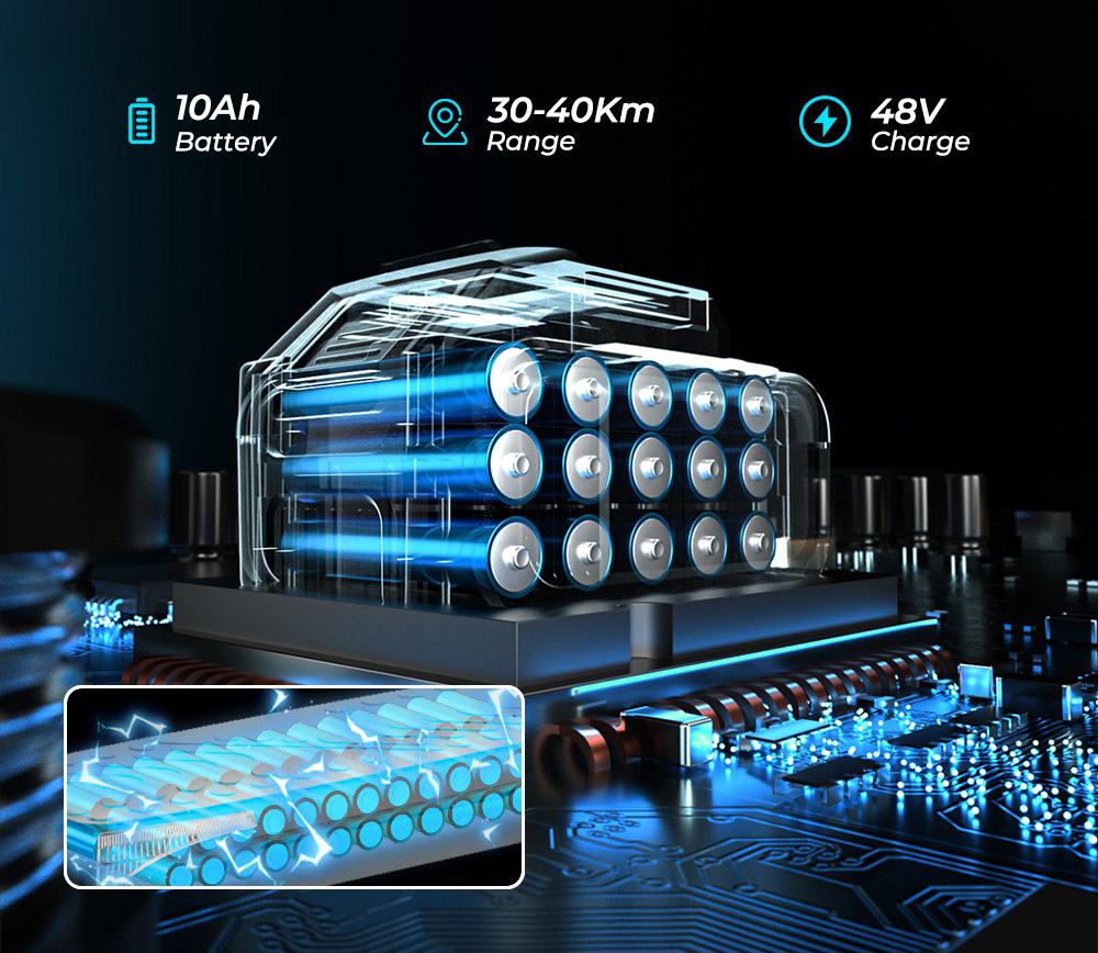iScooter iX3 Folding Electric Scooter, 10