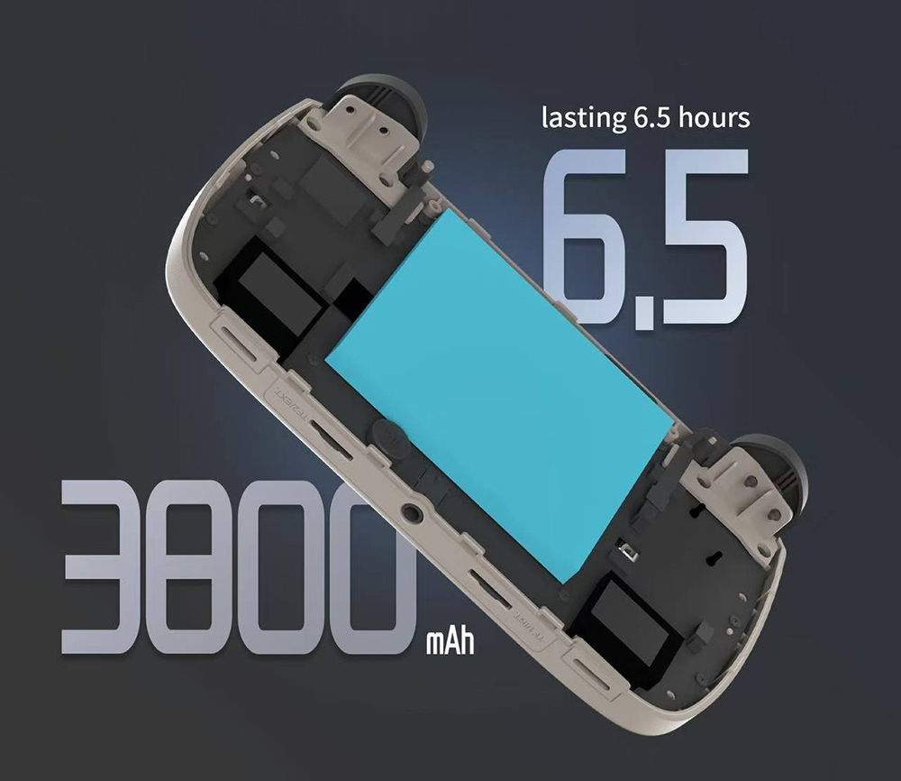 ANBERNIC RG CubeXX Game Console, 3.95-inch 720*720 IPS Screen, Linux 64-bit, 5G WiFi Bluetooth 4.2, Moonlight Streaming, 6.5 Hours of Playtime, RGB Light - White