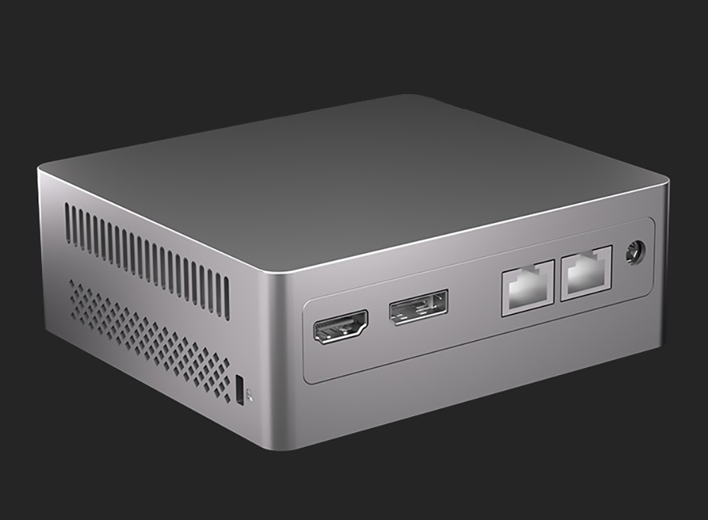N100 Mini PC, 12th Gen Intel Alder Lake N100 up to 3.4GHz, 8GB DDR5 4800MHz 256GB M.2 SSD, 1xHDMI 2.0 1xDP 4K@60Hz Dual Display, 1xUSB 3.0 3xUSB 2.0 2x1000Mbps RJ45 Ethernet LAN 3.5mm Audio, 2.4/5GHz Dual Wi-Fi BT 4.2, Windows 11 Pro - EU Plug