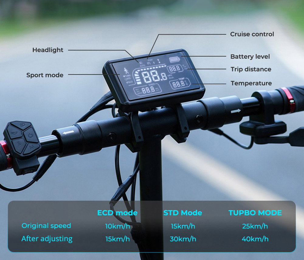 iScooter iX3 Folding Electric Scooter, 10
