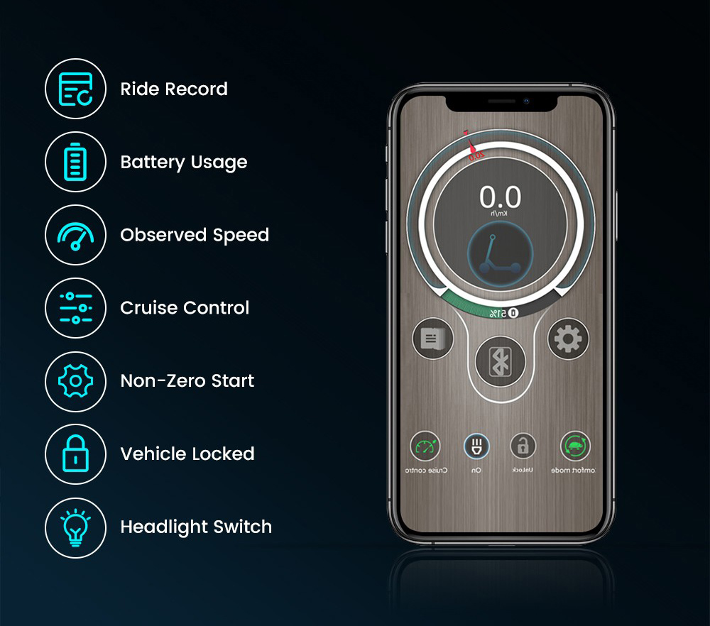 iScooter iX3 Folding Electric Scooter, 10
