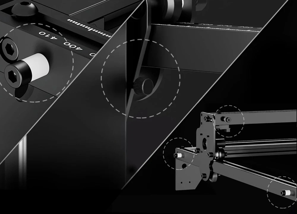 LONGER RAY5 20W Laser Engraver Cutter, Fixed Focus, 0.08*0.1mm Laser Spot, Color Touchscreen, 32-Bit Chipset, Support APP Connection, Working Area 375*375mm