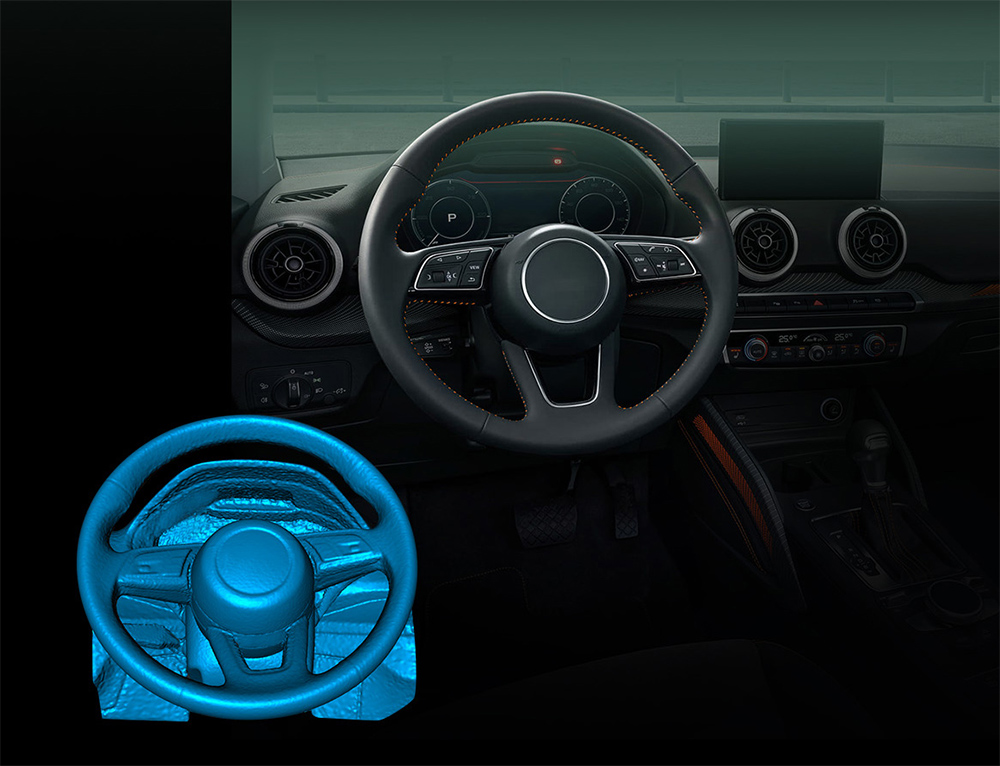 Creality CR-Scan Ferret SE 3D Scanner, Infrared Light Source, Up to 30 fps Scan Speed, 0.1mm Accuracy, 24-bit Full-Color Scanning, Anti-Shake Tracking, 560x820mm Single Capture Range, 150x150mm Minimum Scanning