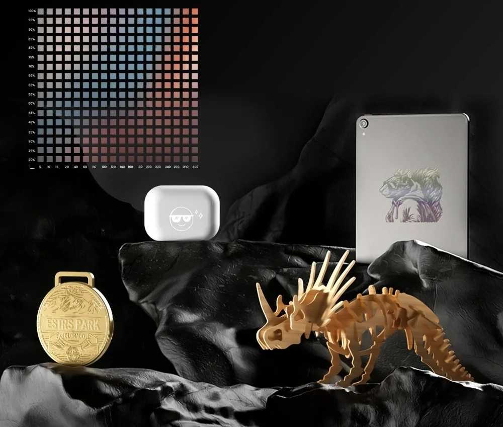 LONGER RAY5 20W Laser Engraver Cutter, Fixed Focus, 0.08*0.1mm Laser Spot, Color Touchscreen, 32-Bit Chipset, Support APP Connection, Working Area 375*375mm