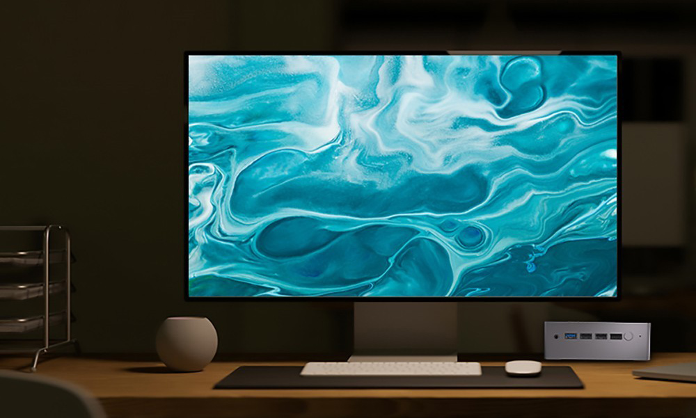 N100 Mini PC, 12th Gen Intel Alder Lake N100 up to 3.4GHz, 8GB DDR5 4800MHz 256GB M.2 SSD, 1xHDMI 2.0 1xDP 4K@60Hz Dual Display, 1xUSB 3.0 3xUSB 2.0 2x1000Mbps RJ45 Ethernet LAN 3.5mm Audio, 2.4/5GHz Dual Wi-Fi BT 4.2, Windows 11 Pro - EU Plug