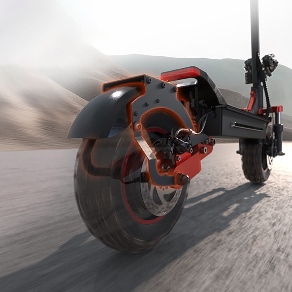 iScooter iX5S Electric Scooter, 1000W Motor, 48V 15Ah Battery, 10-inch Tire, 25km/h Max Speed, 65km Range, Dual Disc Brakes, Front & Rear Shock Absorbers