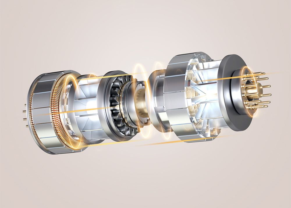 JIGOO C300 Cordless Vacuum Cleaner, 30KPa Suction, 400W Motor, 1.2L Dust Cup, 5-Stage Filtration, Up to 45 Mins Runtime, 7x2000mAh Removable Batteries, LED Touch Screen - Gold