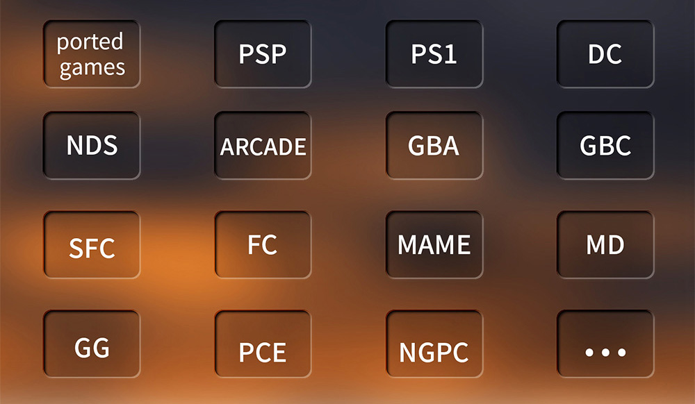 ANBERNIC RG35XX H Game Console 64GB+128GB 10000+ Games - Black