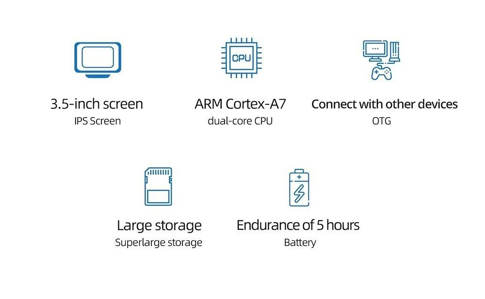 MIYOO Mini Plus Game Console 64GB - Black