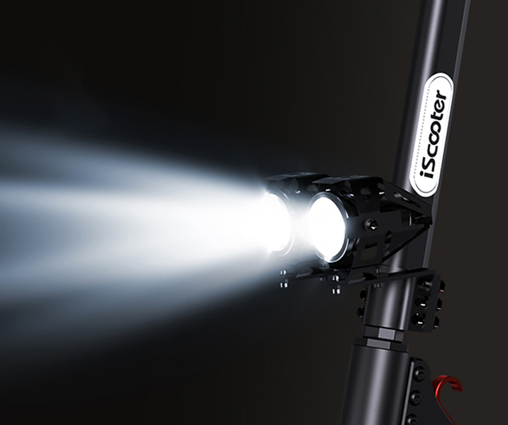 iScooter iX5S Electric Scooter, 1000W Motor, 48V 15Ah Battery, 10-inch Tire, 25km/h Max Speed, 65km Range, Dual Disc Brakes, Front & Rear Shock Absorbers