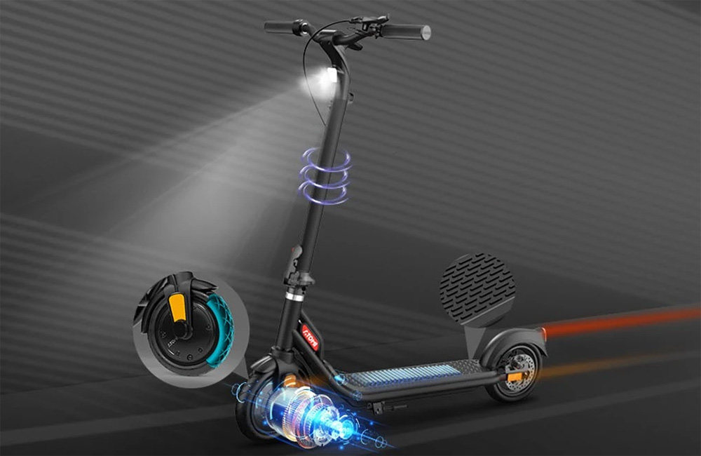 Atomi E20 Electric Scooter 8.5 inch Air Tire 250W Motor (Max Output 500W) 36V 7.5Ah Battery 30km Range Dual Brake 120kg