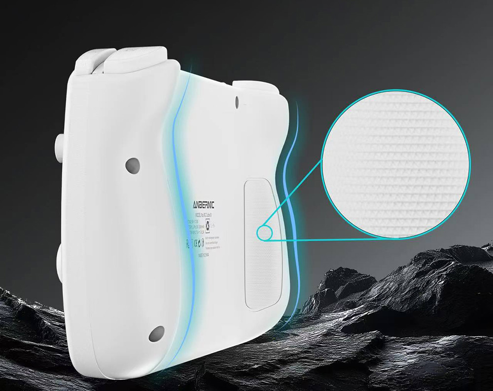 ANBERNIC RG CubeXX Game Console, 3.95-inch 720*720 IPS Screen, Linux 64-bit, 5G WiFi Bluetooth 4.2, Moonlight Streaming, 6.5 Hours of Playtime, RGB Light - White