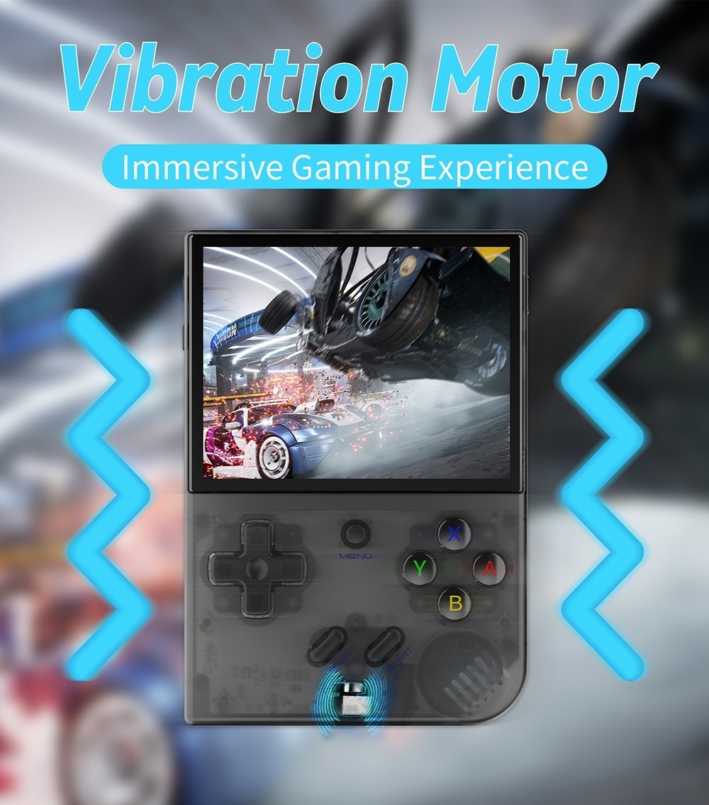 Refurbished ANBERNIC RG35XX Plus Game Console 64GB - Transparent Black